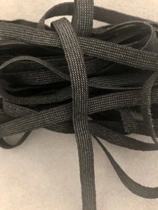 10Meter Gummiband Gummilitze Mundschutz / Maskenband 7mm SCHWARZ super elastisch - Bild 1 von 10