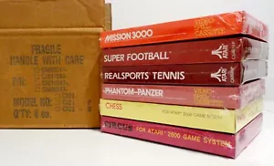 MIXED LOT Atari 2600 (PAL) Factory Box 6 SEALED Games NOS CIRCUS, CHESS, TENNIS - Picture 1 of 7