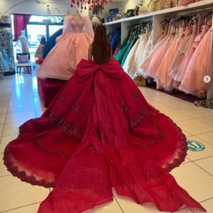 Lazo grande desmontable para vestidos de quinceañera color personalizado dulce 15 16 accesorios - Imagen 1 de 6