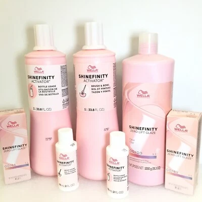 Color de cabello semipermanente esmalte Wella Shinefinity Zero Lift, 2 oz (elige color) Foto 1 de 2