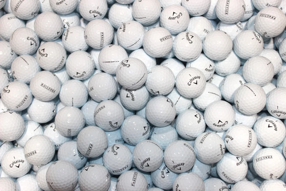 100 Brand New Callaway Chrome Soft X Practice Golf Balls - BULK