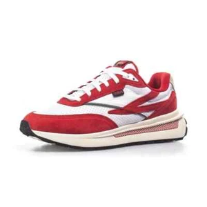 FILA RENNO PREMIUM LOW LACE-UP TRAINERS SNEAKERS MEN SHOES RED/WHITE SIZE 15 NEW - Picture 1 of 7