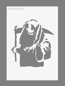 Grim Reaper Banksy Mylar Stencil A5/A4/A3 sizes 190 micron - Picture 1 of 5