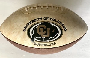 Bola autógrafa de fútbol americano Colorado Buffaloes tamaño completo NCAA nueva - Imagen 1 de 10