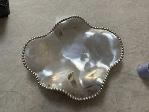 Mariposa Wave Platter With Beaded Edge - Brillante 15 Inches Long - Picture 1 of 9