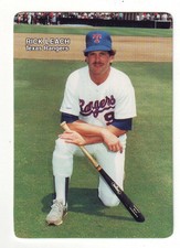 1989 Mother's Cookies Texas Rangers RICK LEACH #16