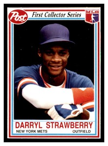 1990 Post Cereal #10 DARRYL STRAWBERRY New York Mets