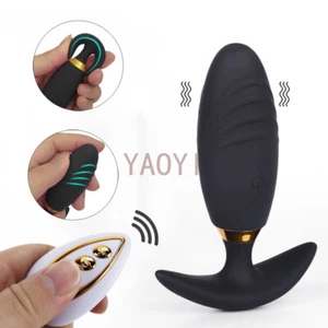 Vibrating-Prostate-Massager-Anal-Butt-Plug-G-spot Dildo Sex Toy For Women Men - Picture 1 of 12