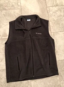 Columbia Weste Fleece Herren XL grau mit durchgehendem Reißverschluss Outdoor mit Tasche - Bild 1 von 11