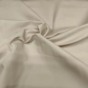 Stone Polycotton Drill / Twill Workwear Fabric Dress Craft Quilting Material 58" - Picture 1 of 1