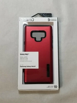 Incipio DualPro Case for Samsung Galaxy Note 9- Red/Black! - Image 1 of 3