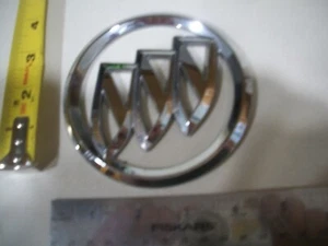 BUICK ROUND  SYMBOL EMBLEM  OEM CHROME  USED - Picture 1 of 1