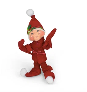 Annalee Christmas Yuletide Red Elf 5" New 2024 510124 Open Mouth See 2ndPic - Picture 1 of 2