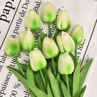 10x Artificial Tulip Flowers Fake Bouquet Real Touch Home Wedding Party Decor
