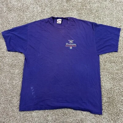 Camiseta De Colección Y2K Desteñida Washington Huskies Talla XL Fútbol Rose Bowl Logo Foto 1 de 4