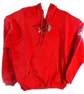 Vintage Marlboro Hoodie Men's Small Red Sweatshirt Sweater Cigarette Patch 90s * - Picture 1 of 11