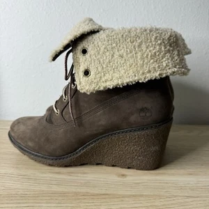 Timberland braun Earthkeepers Amston Roll-Top Keilabsatz Stiefel Damengröße 8/39 - Bild 1 von 14