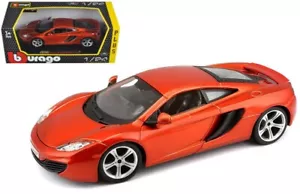 BBURAGO 21074 SCALA 1:24 MCLAREN MP4-12C MODELLO AUTO PRESSOFUSA ARANCIONE - Foto 1 di 3