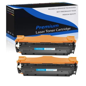 2PK CC531A 304A Cyan Toner Cartridge For HP LaserJet CP2025 CM2320 CM2320fxi - Picture 1 of 5