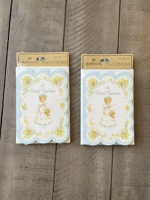 invitaciones de ducha nupcial vintage Foto 1 de 3