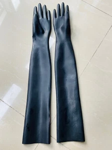 1.0MM Heavy thick latex long gloves Size S wrist 15cm opera long gloves 60cm - Picture 1 of 5