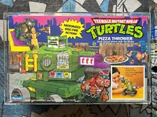 1989 Playmates TMNT Pizza Thrower CAS 85 Epic Turtles Toy  Sealed   CRACKED CASE