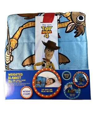 Disney Toy Story 4 Kids Weighted Blanket 4.5 Lbs 36 In X 48in Soft Woody Buzz - Image 1 of 4