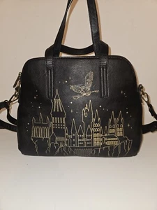 HTF Loungefly Harry Potter Hogwarts Castle Outline Crossbody Purse Bag w/Strap - Picture 1 of 10