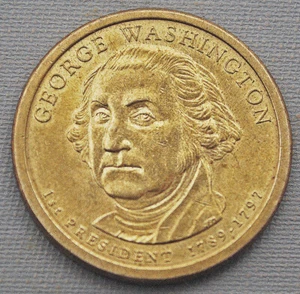 2007-P Moneta Dollaro Presidenziale George Washington - Non Pulito - Posizione B - Foto 1 di 2