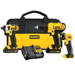 DeWALT DCK340C2 20V Drill Driver Impact Driver LED Worklight Combo Tool Kit - Picture 1 of 5