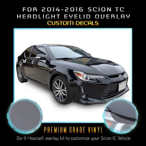 For 2014 2015 2016 Scion tC Headlight Eyelid Eyebrow Decal - Flat Matte Vinyl - Bild 1 von 18