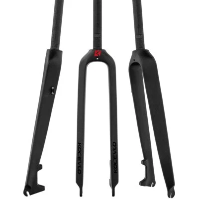 MTB Carbon Fiber Bike Front Fork 26 27.5 29Inch Rigid Bicycle Fork Straight Tube - Image 1 of 4