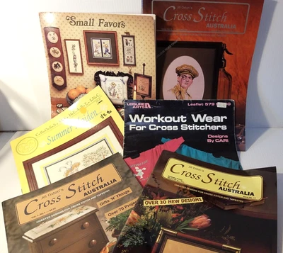 Cross Stitch Australia by Jill Oxton 6 mixed books - Image 1 of 4