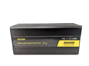 VEVOR Inversor de Potencia Inversor de Onda Sinusoidal Modificado 5000W DC 12V a CA 110V con LCD - Imagen 1 de 11