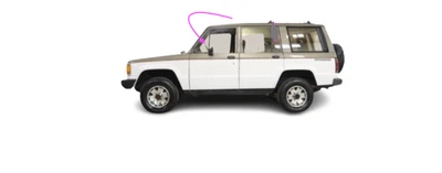 Se adapta a: Isuzu Trooper 1986-1991 4 puertas lado del conductor ventana de ventilación delantera izquierda vidrio Foto 1 de 4