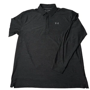Under Armour Shirt Mens XL Long Sleeve Polo Loose Fit Golf Athletic Pullover - Picture 1 of 5