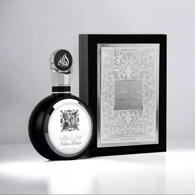 Fakhar Lattafa Silver 100ml Men's Eau de Parfum Arabian Scent Perfume Spray Gift