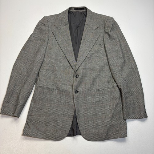 SAINT LAURENT (YSL) Giacca cappotto sportivo blazer uomo Yves Saint Laurent 42R Glenn Check