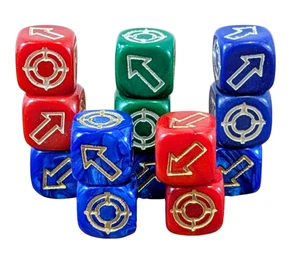 Warhammer Scatter Artillery Dice D6 Set Wargaming Directional Die 40k Misfire - Picture 1 of 11