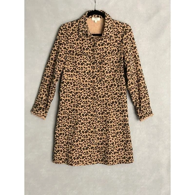 Umgee Long Sleeve Shirt Dress Women's Small Leopard Print  - Image 1 of 4