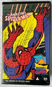 Amazing Spiderman The Origin of Spiderman Vol #1 VHS 1985 Stan Lee Marvel - Picture 1 of 4