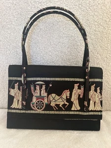 Vtg Hawaii Shoes and Handbags NO. 59. Chung King Arcade Black Handbag - Picture 1 of 12