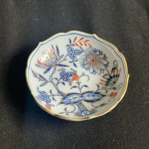 meissen zwiebelmuster royal Rot Mit Gold Pralinen-Schale  - Bild 1 von 10