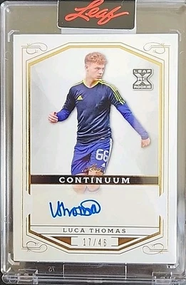 Luca Thomas 2022 Leaf Continuum Auto #177 England #17/46 - Image 1 of 2