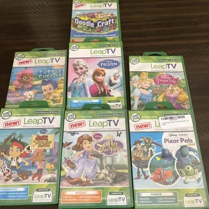 Leap TV Lot of 7 Games New Sealed Pixar Pals Frozen Disney Princess - Picture 1 of 18