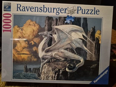 Ravensburger Premium QualityWhite Dragon Kingdom 1000 PC Jigsaw Puzzle New!   - Image 1 of 2