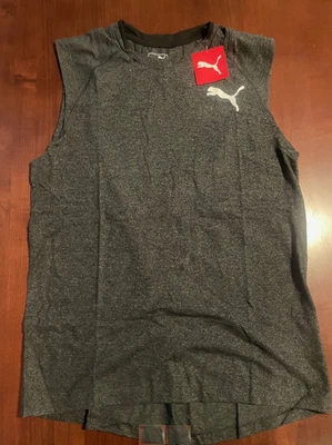 Camisa sin mangas PUMA para hombre cuello redondo sin mangas que absorbe la humedad muscular Foto 1 de 3