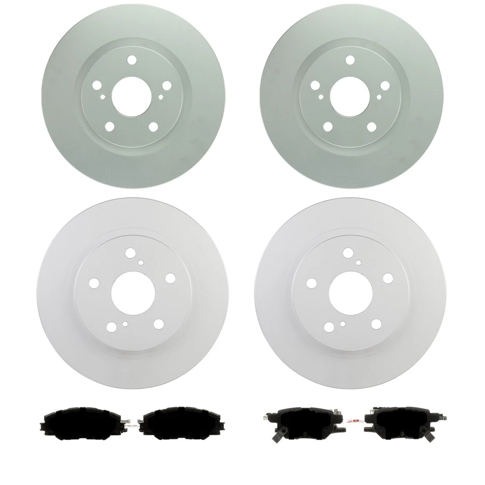 Bosch QuietCast Front Rear Rotor Blue Ceramic Disc Brake Pad Kit for Scion tC - Image 1 of 1