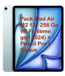 Pack iPad Air M2 13″ 256 Go Wi‑Fi (6ème gen 2024) + Pencil Pro - Photo 1/6