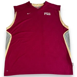 Florida State Seminoles XXL Basketball Jersey Nike Team Fit Dry FSU Garnet Gold - Picture 1 of 12